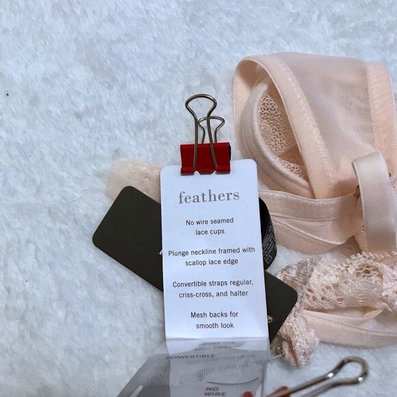 Natori NWT Multi Convertible Baby Pink Bra Women 32B/C - Picture 13 of 16